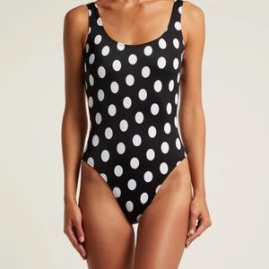 Norma Kamali Swimsuit Polka Dot NWT